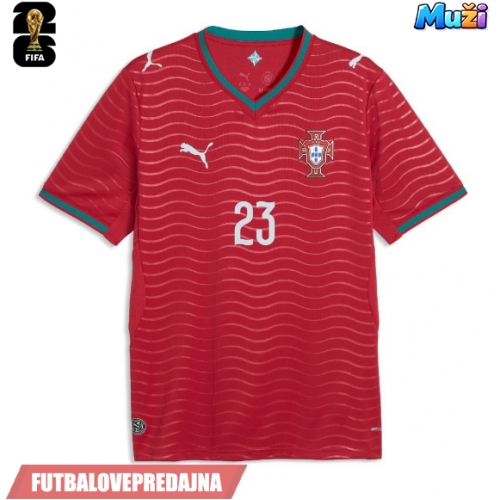 Lacne Muži Futbalové dres Portugalsko Vitinha #23 MS 2026 Krátky Rukáv - Domáci